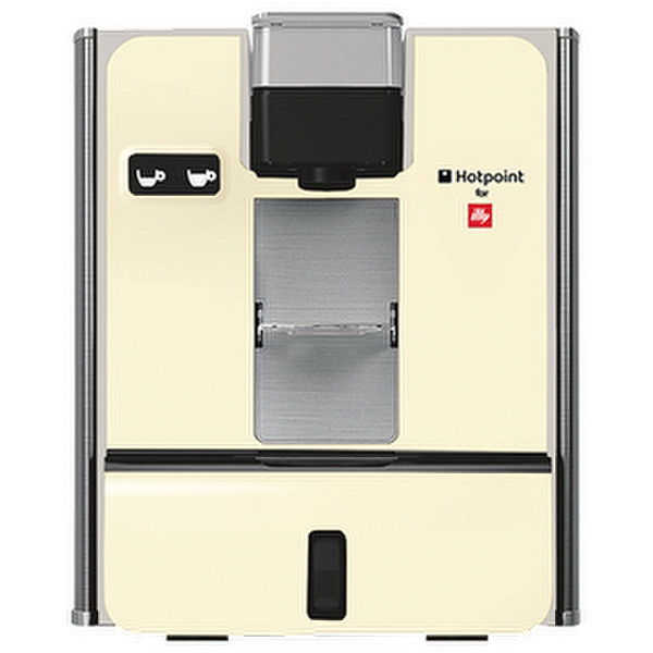 Hotpoint CMHPCHC0 Pod coffee machine 0.65L Cream coffee maker