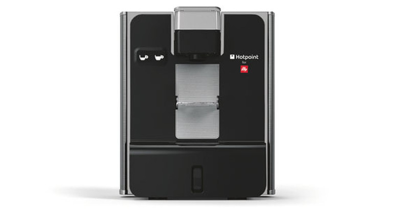 Hotpoint CMHPCHX0 Pod coffee machine 0.65L Black coffee maker