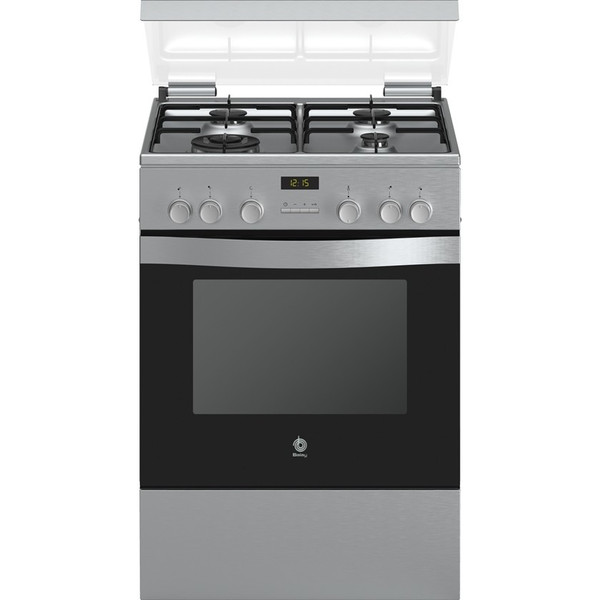 Balay 3CGX466BQ Отдельностоящий Gas hob A Нержавеющая сталь кухонная плита