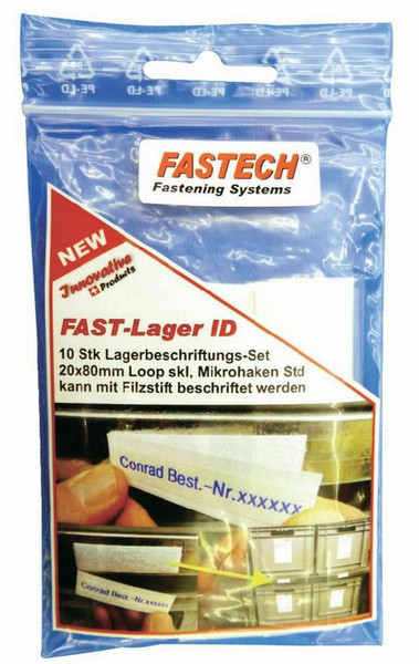 FASTECH 610-010-BAG selbstklebende Etikette