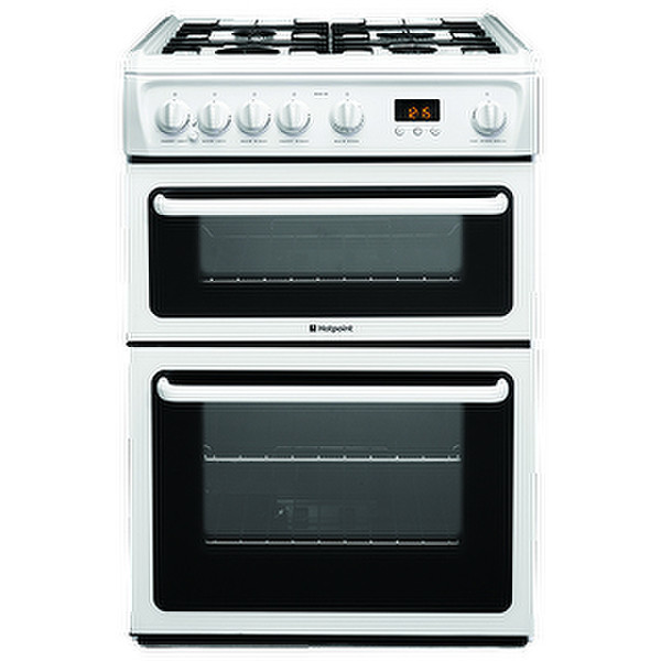 Hotpoint HAG60P Freistehend Gas hob A+ Weiß Küchenherd