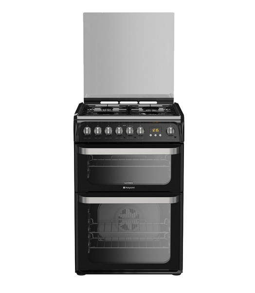 Hotpoint HUD61KS Freistehend Gas hob A Schwarz Küchenherd