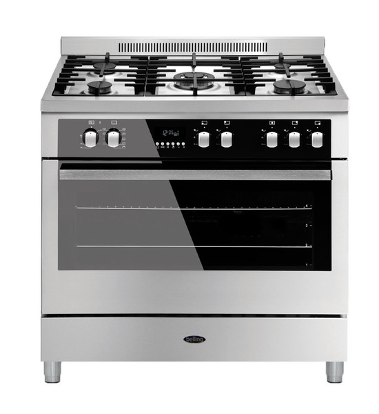 Belling Vetro 900 DFT Freistehend Gas hob B Schwarz, Edelstahl