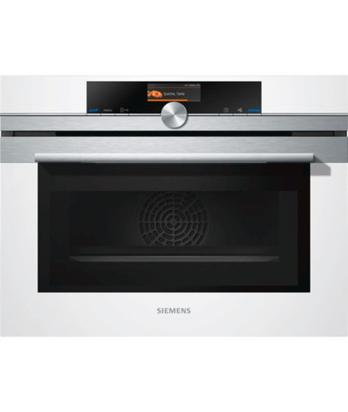 Siemens CM636GBW1 Electric oven 45l 1000W Schwarz, Edelstahl, Weiß Backofen