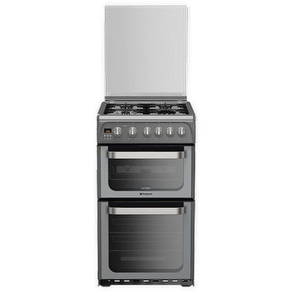 Hotpoint HUG52G Freistehend Gas hob A+ Graphit Küchenherd