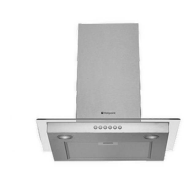 Hotpoint HDF6.5SAB Wall-mounted 474m³/h C Stainless steel cooker hood