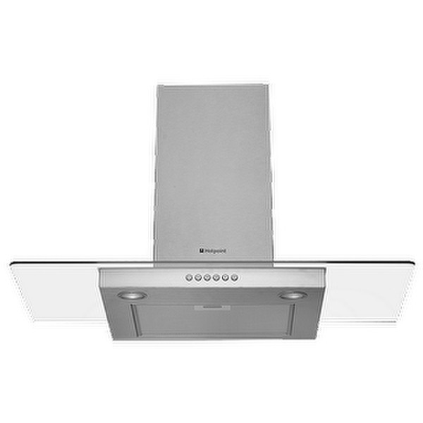 Hotpoint HDF9.5SAB Wall-mounted 474m³/h C Silver cooker hood