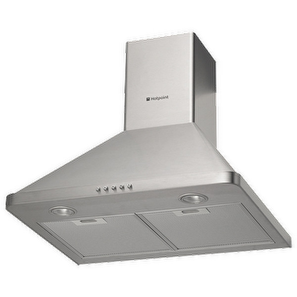 Hotpoint HHP6.5CM Wall-mounted 454m³/h D Stainless steel cooker hood