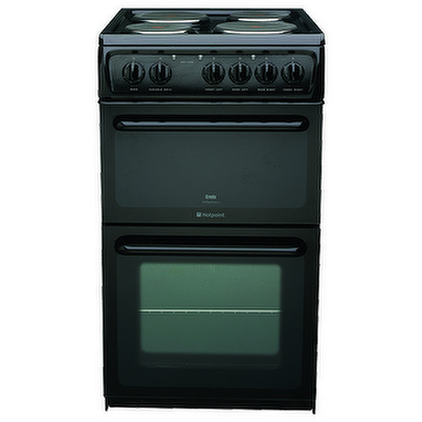 Hotpoint HW170EKS Freestanding Sealed plate hob B Black cooker