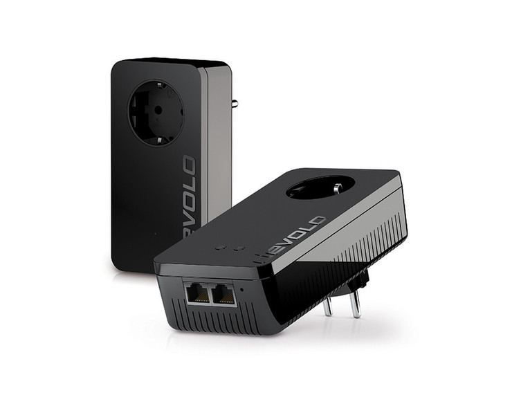 Devolo dLAN pro 1200+ WiFi ac 1200Мбит/с Подключение Ethernet Wi-Fi Черный 2шт PowerLine network adapter