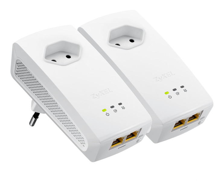 ZyXEL PLA5256 Ethernet LAN White PowerLine network adapter