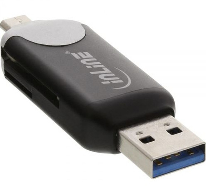 InLine 66779C USB/Micro-USB Черный устройство для чтения карт флэш-памяти