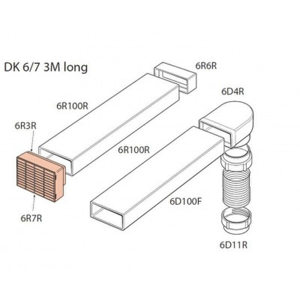 Elica DK6/7 Монтажный комплект