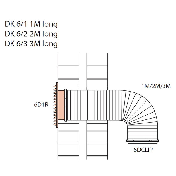 Elica DK6/3ALU Монтажный комплект