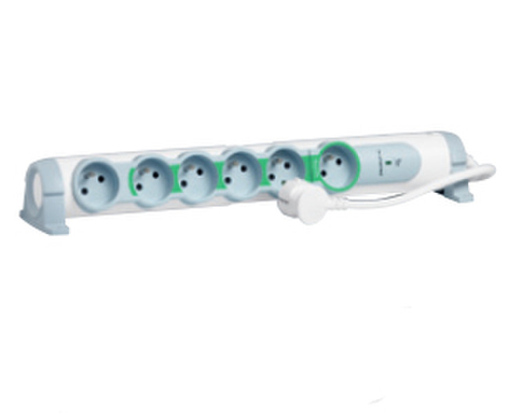 Legrand 50087 6AC outlet(s) 230V 1.5m Blue,White surge protector
