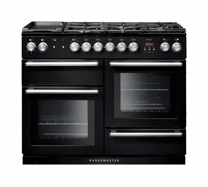 Rangemaster Nexus 110 Dual Fuel Freistehend Gas hob A Schwarz