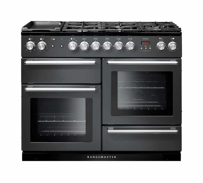 Rangemaster Nexus 110 Dual Fuel Freestanding Gas hob A Black,Grey