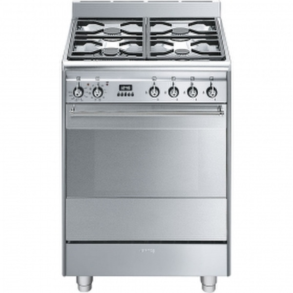 Smeg SUK61PX8 Freistehend Gas hob A Edelstahl Küchenherd