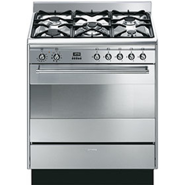 Smeg SUK81MFX8 Freistehend Gas hob B Edelstahl Küchenherd