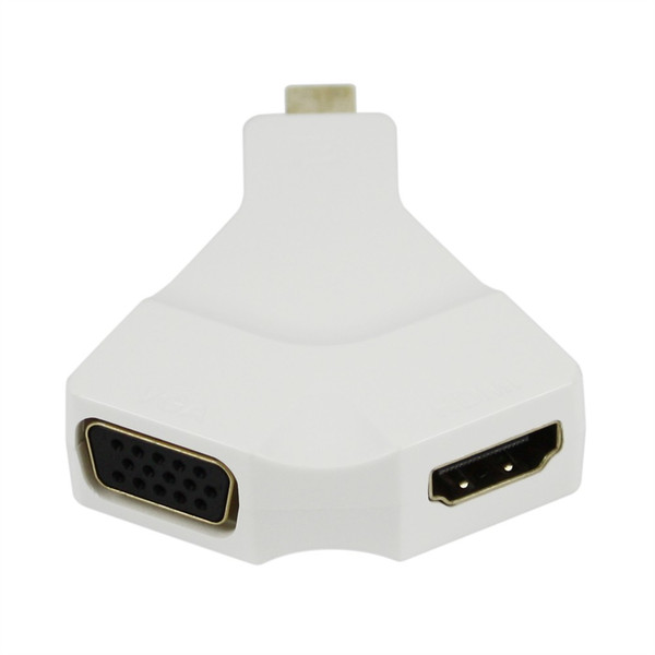 Arclyte Mini DisplayPort - HDMI/VGA Mini DisplayPort HDMI + VGA (D-Sub) White