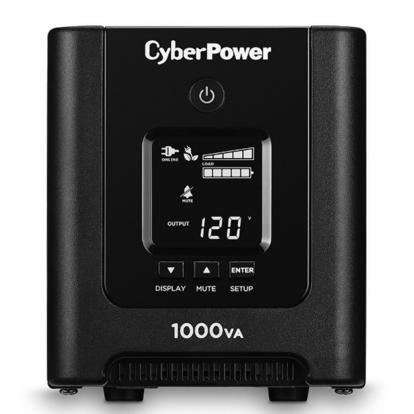 CyberPower OR1000PFCLCD Line-Interactive 1000VA 8AC outlet(s) Mini tower Black uninterruptible power supply (UPS)
