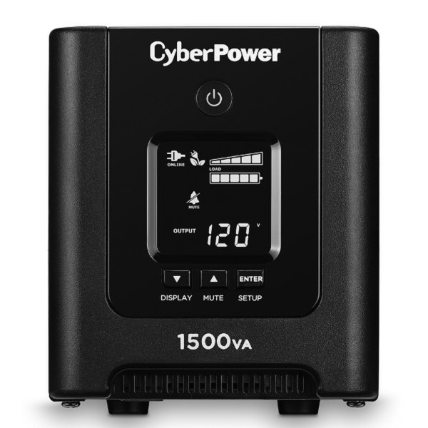 CyberPower OR1500PFCLCD Line-Interactive 1500VA 8AC outlet(s) Mini tower Black uninterruptible power supply (UPS)
