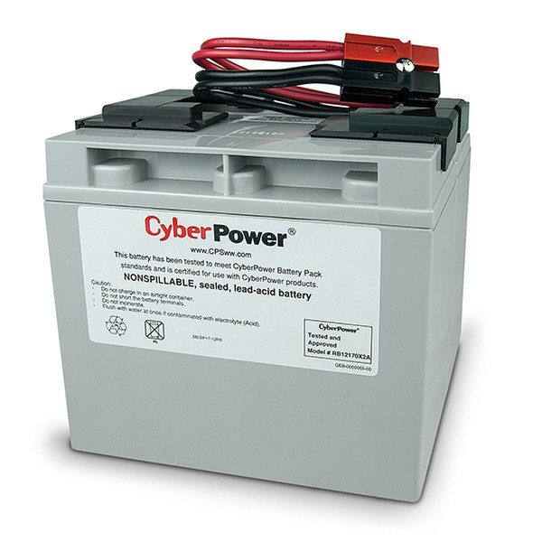 CyberPower RB12170X2A Sealed Lead Acid (VRLA) 17Ah 12V UPS battery