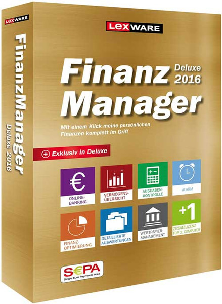 Lexware FinanzManager Deluxe 2016