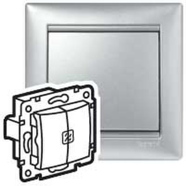 Legrand Valena Thermoplastic Aluminium light switch