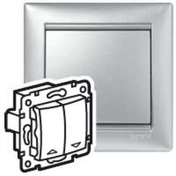 Legrand 7 701 04 Aluminium light switch