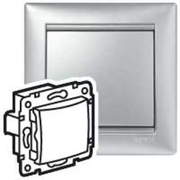 Legrand 7 701 01 Aluminium light switch