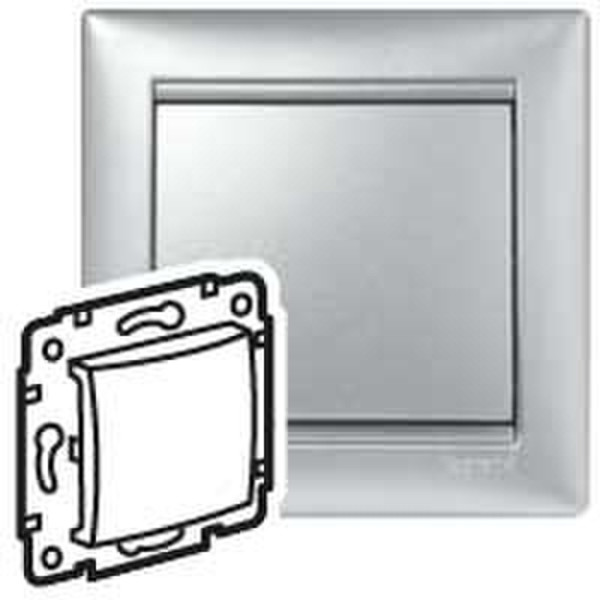 Legrand Valena Aluminium switch plate/outlet cover