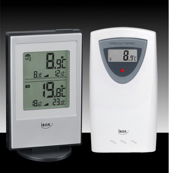 Irox JKT-3R В помещении / на открытом воздухе Electronic environment thermometer Cеребряный, Белый
