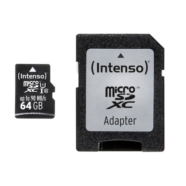 Intenso 3433490 64ГБ MicroSDXC UHS Class 10 карта памяти