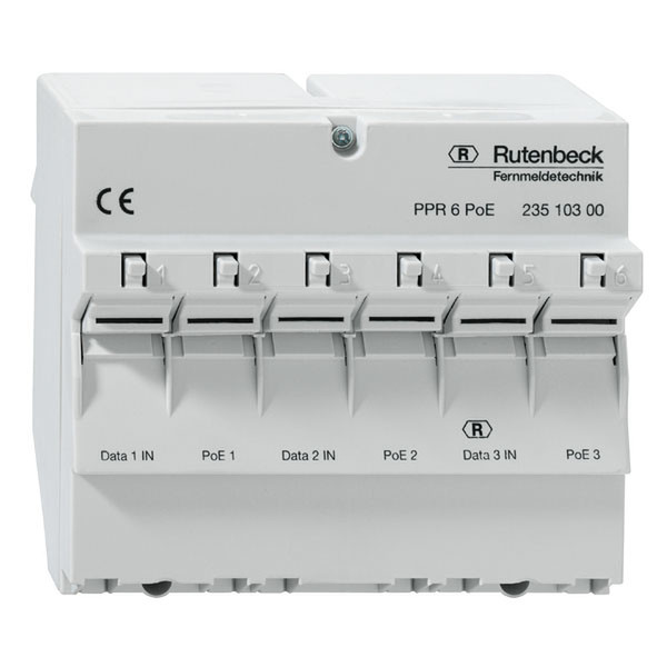 Rutenbeck PPR 6 PoE patch panel
