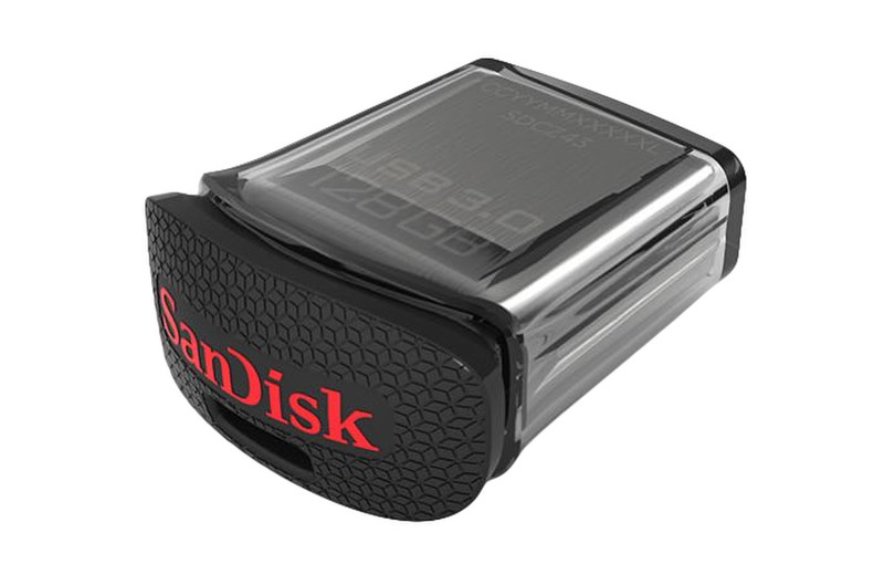 Sandisk Ultra Fit 128GB 128ГБ USB 3.0 (3.1 Gen 1) Type-A Черный, Металлический USB флеш накопитель