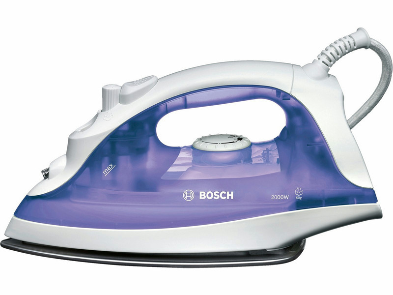 Bosch TDA2320 Dry & Steam iron Stainless Steel soleplate 2000W Purple,White iron