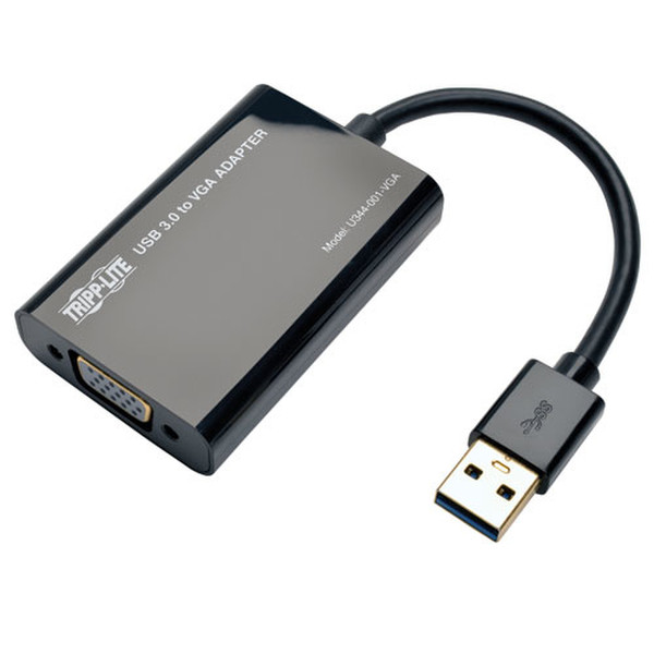 Tripp Lite U344-001-VGA VGA (D-Sub) USB A Schwarz Videokabel-Adapter