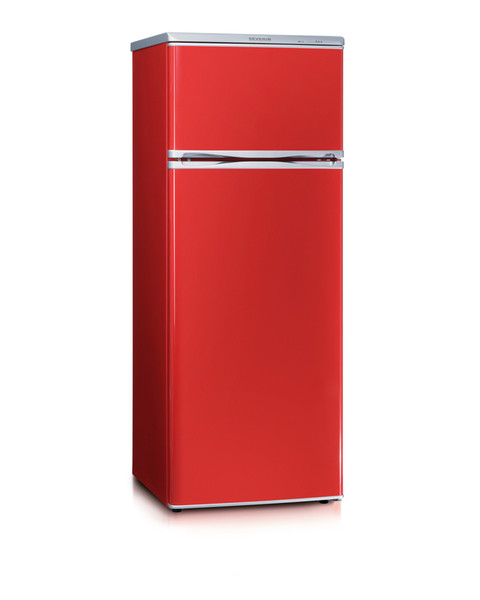 Severin KS 9795 freestanding 166L 46L A++ Red fridge-freezer