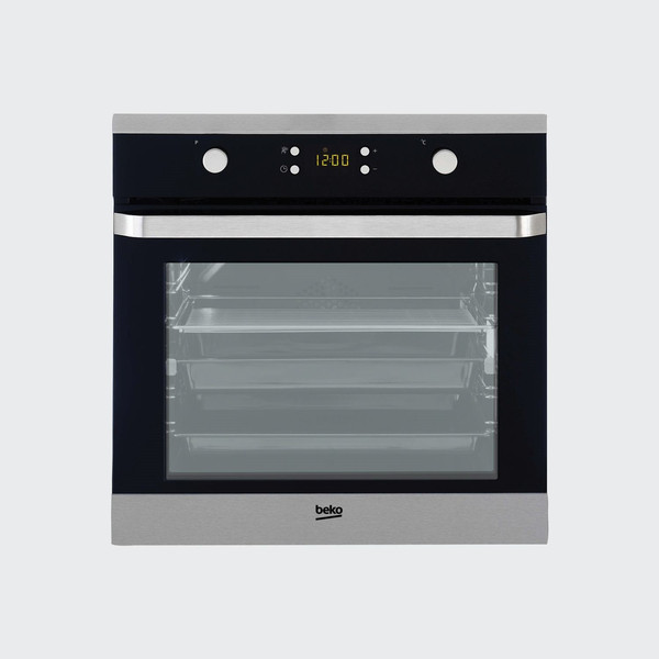 Beko OSM 25340 X Built-in Induction hob A Black,Stainless steel cooker