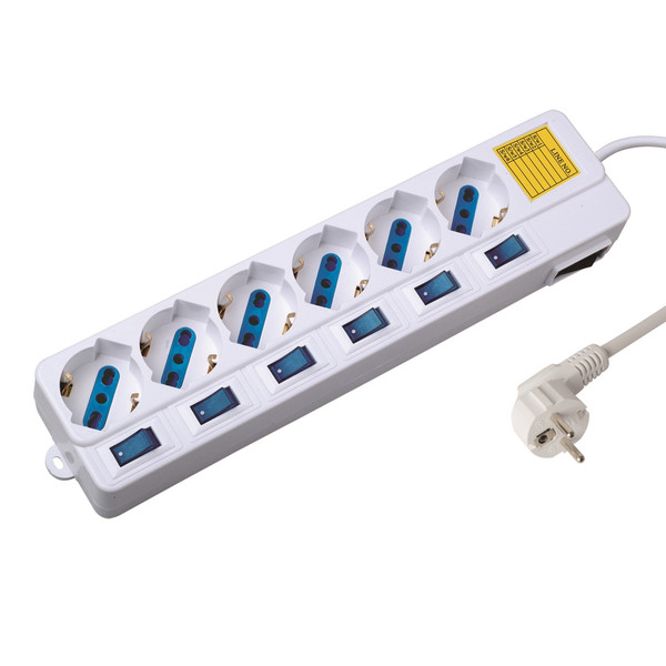 Ewent EW3932 6AC outlet(s) 1.5m White surge protector