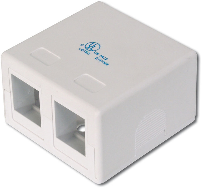 Digitus AT-AG 302A-WH RJ-45 White outlet box