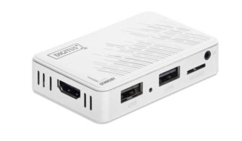 Digitus DN-70320 Full HD 4GB Ethernet LAN White Smart TV box