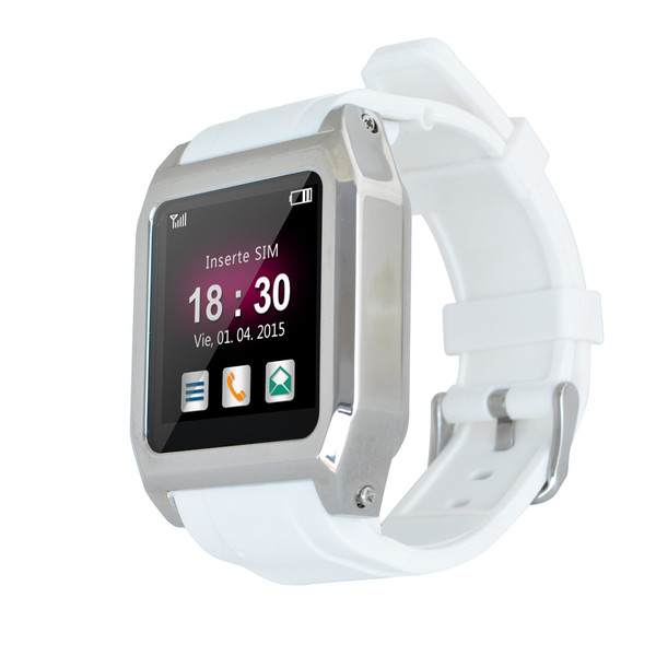 Airis SW01B 1.54Zoll LCD 82.5g Silber Smartwatch