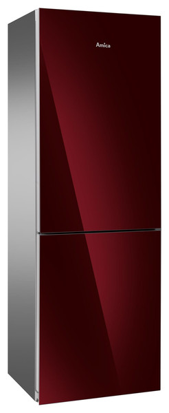 Amica FK338.6GRAA Freestanding A++ Red,White fridge-freezer