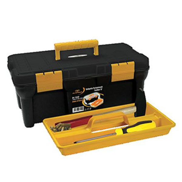 Art Plast 5540 Plastic,Polypropylene Black,Yellow tool box
