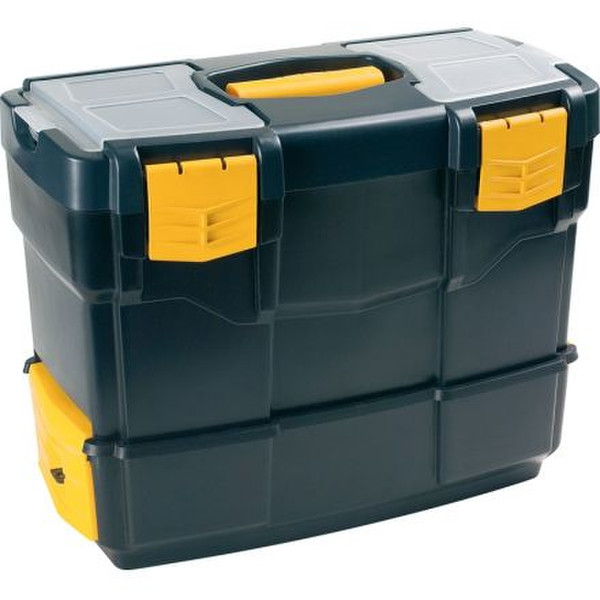Art Plast 6500V Plastic,Polypropylene Black,Yellow tool box