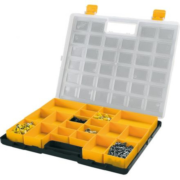 Art Plast 2211 Пластик, Полипропилен, Полистрол Черный, Белый, Желтый ящик для инструментов
