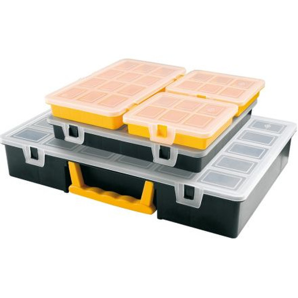 Art Plast 3060 Plastic,Polypropylene,Polystyrene Black,White,Yellow tool box