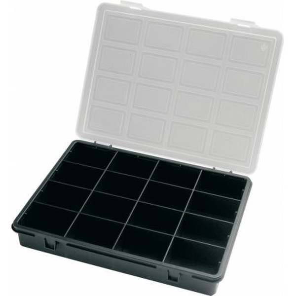 Art Plast 3300 Plastic,Polypropylene,Polystyrene Black,White tool box